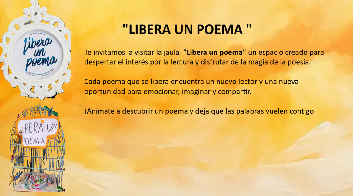 Información sobre la actividad Libera un Poema